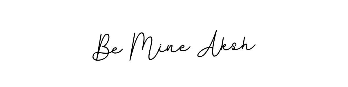 Design your own signature with our free online signature maker. With this signature software, you can create a handwritten (BallpointsItalic-DORy9) signature for name Be Mine Aksh. Be Mine Aksh signature style 11 images and pictures png