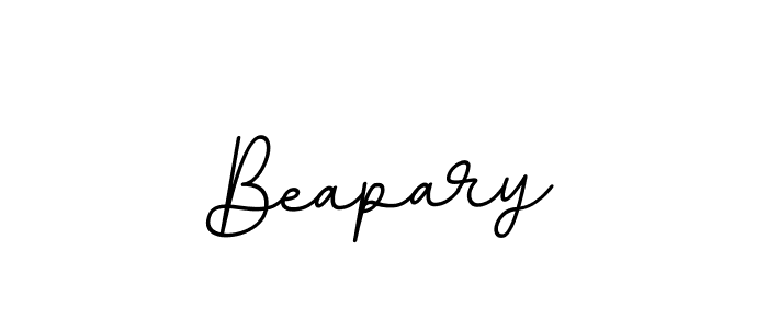 Make a beautiful signature design for name Beapary. With this signature (BallpointsItalic-DORy9) style, you can create a handwritten signature for free. Beapary signature style 11 images and pictures png