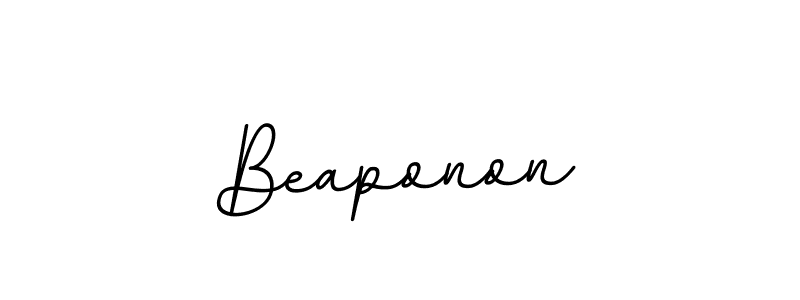 Design your own signature with our free online signature maker. With this signature software, you can create a handwritten (BallpointsItalic-DORy9) signature for name Beaponon. Beaponon signature style 11 images and pictures png