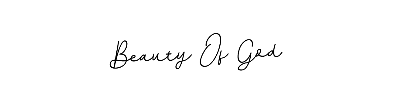 How to make Beauty Of God name signature. Use BallpointsItalic-DORy9 style for creating short signs online. This is the latest handwritten sign. Beauty Of God signature style 11 images and pictures png