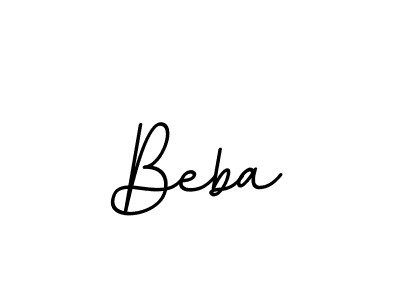 Design your own signature with our free online signature maker. With this signature software, you can create a handwritten (BallpointsItalic-DORy9) signature for name Beba. Beba signature style 11 images and pictures png