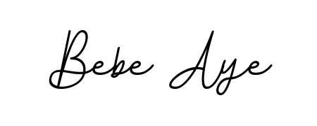 Download transparent PNG signature for name Bebe Aye styled with BallpointsItalic-DORy9 font. Ready to paste directly into PDF and Word agreements. Bebe Aye signature style 11 images and pictures png