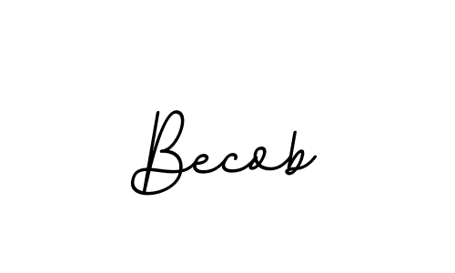 The best way (BallpointsItalic-DORy9) to make a short signature is to pick only two or three words in your name. The name Becob include a total of six letters. For converting this name. Becob signature style 11 images and pictures png