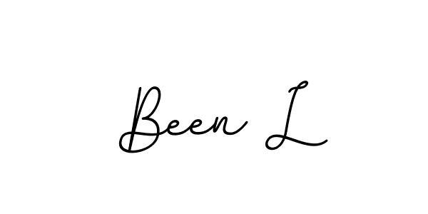 Create a beautiful signature design for name Been L. With this signature (BallpointsItalic-DORy9) fonts, you can make a handwritten signature for free. Been L signature style 11 images and pictures png