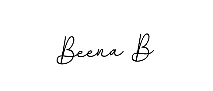 Similarly BallpointsItalic-DORy9 is the best handwritten signature design. Signature creator online .You can use it as an online autograph creator for name Beena B. Beena B signature style 11 images and pictures png
