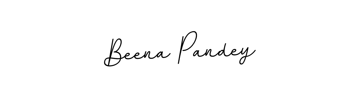 Make a beautiful signature design for name Beena Pandey. With this signature (BallpointsItalic-DORy9) style, you can create a handwritten signature for free. Beena Pandey signature style 11 images and pictures png