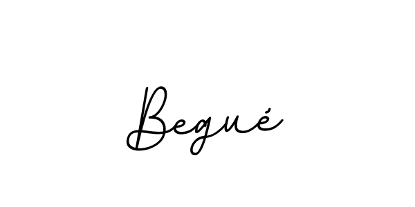 Design your own signature with our free online signature maker. With this signature software, you can create a handwritten (BallpointsItalic-DORy9) signature for name Begué. Begué signature style 11 images and pictures png