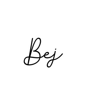 You should practise on your own different ways (BallpointsItalic-DORy9) to write your name (Bej) in signature. don't let someone else do it for you. Bej signature style 11 images and pictures png