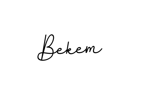 Design your own signature with our free online signature maker. With this signature software, you can create a handwritten (BallpointsItalic-DORy9) signature for name Bekem. Bekem signature style 11 images and pictures png