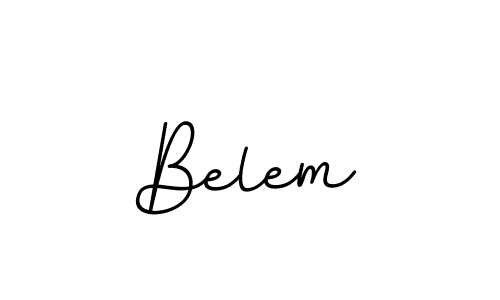 Use a signature maker to create a handwritten signature online. With this signature software, you can design (BallpointsItalic-DORy9) your own signature for name Belem. Belem signature style 11 images and pictures png