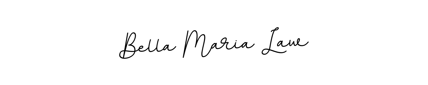 Use a signature maker to create a handwritten signature online. With this signature software, you can design (BallpointsItalic-DORy9) your own signature for name Bella Maria Law. Bella Maria Law signature style 11 images and pictures png