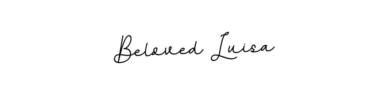 Design your own signature with our free online signature maker. With this signature software, you can create a handwritten (BallpointsItalic-DORy9) signature for name Beloved Luisa. Beloved Luisa signature style 11 images and pictures png