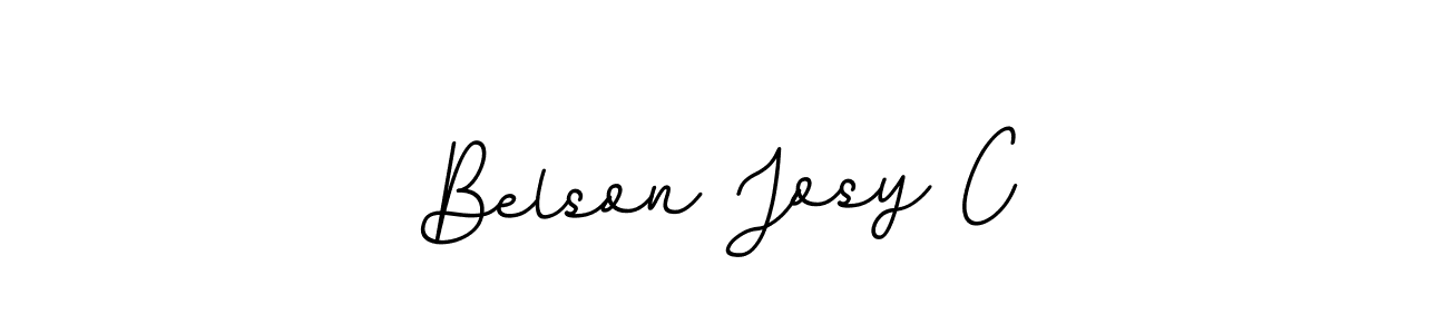 Make a beautiful signature design for name Belson Josy C. With this signature (BallpointsItalic-DORy9) style, you can create a handwritten signature for free. Belson Josy C signature style 11 images and pictures png