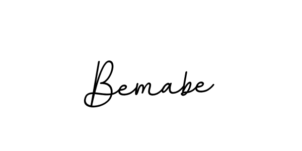 Use a signature maker to create a handwritten signature online. With this signature software, you can design (BallpointsItalic-DORy9) your own signature for name Bemabe. Bemabe signature style 11 images and pictures png