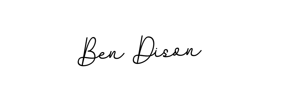 Ben Dison stylish signature style. Best Handwritten Sign (BallpointsItalic-DORy9) for my name. Handwritten Signature Collection Ideas for my name Ben Dison. Ben Dison signature style 11 images and pictures png