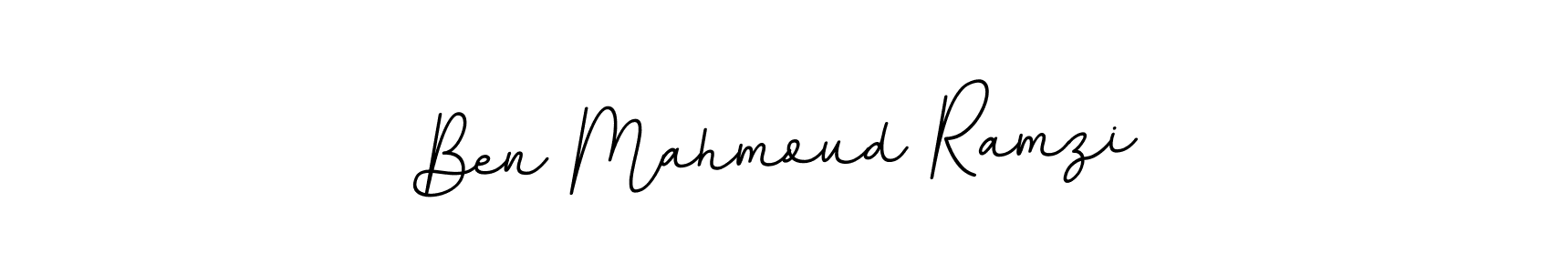 Ben Mahmoud Ramzi stylish signature style. Best Handwritten Sign (BallpointsItalic-DORy9) for my name. Handwritten Signature Collection Ideas for my name Ben Mahmoud Ramzi. Ben Mahmoud Ramzi signature style 11 images and pictures png