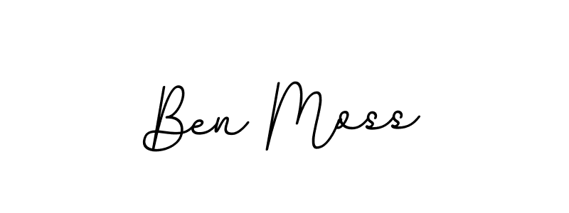The best way (BallpointsItalic-DORy9) to make a short signature is to pick only two or three words in your name. The name Ben Moss include a total of six letters. For converting this name. Ben Moss signature style 11 images and pictures png