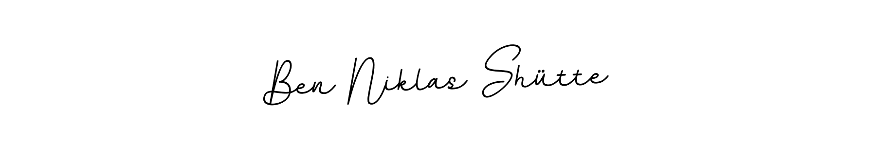 The best way (BallpointsItalic-DORy9) to make a short signature is to pick only two or three words in your name. The name Ben Niklas Shütte include a total of six letters. For converting this name. Ben Niklas Shütte signature style 11 images and pictures png