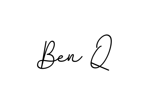 Ben Q stylish signature style. Best Handwritten Sign (BallpointsItalic-DORy9) for my name. Handwritten Signature Collection Ideas for my name Ben Q. Ben Q signature style 11 images and pictures png