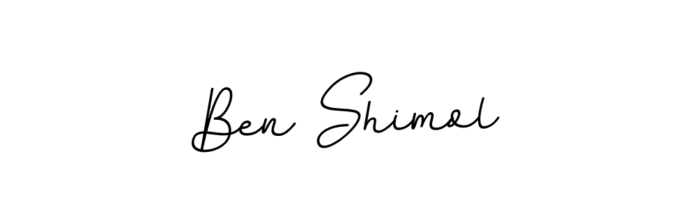 Make a beautiful signature design for name Ben Shimol. With this signature (BallpointsItalic-DORy9) style, you can create a handwritten signature for free. Ben Shimol signature style 11 images and pictures png