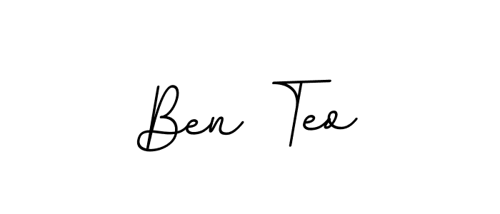 It looks lik you need a new signature style for name Ben Teo. Design unique handwritten (BallpointsItalic-DORy9) signature with our free signature maker in just a few clicks. Ben Teo signature style 11 images and pictures png