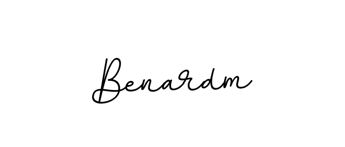 Design your own signature with our free online signature maker. With this signature software, you can create a handwritten (BallpointsItalic-DORy9) signature for name Benardm. Benardm signature style 11 images and pictures png