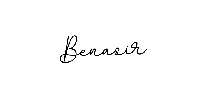 Benasir stylish signature style. Best Handwritten Sign (BallpointsItalic-DORy9) for my name. Handwritten Signature Collection Ideas for my name Benasir. Benasir signature style 11 images and pictures png