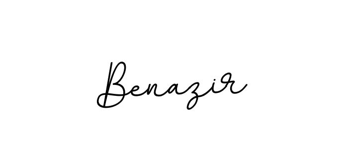 Create a beautiful signature design for name Benazir. With this signature (BallpointsItalic-DORy9) fonts, you can make a handwritten signature for free. Benazir signature style 11 images and pictures png