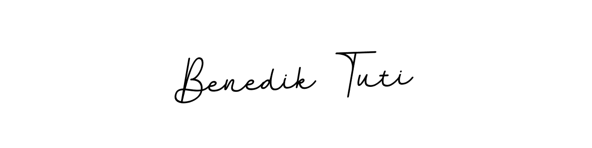 This is the best signature style for the Benedik Tuti name. Also you like these signature font (BallpointsItalic-DORy9). Mix name signature. Benedik Tuti signature style 11 images and pictures png