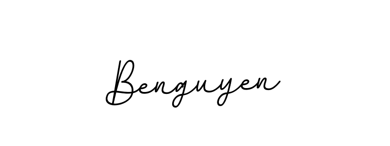 Use a signature maker to create a handwritten signature online. With this signature software, you can design (BallpointsItalic-DORy9) your own signature for name Benguyen. Benguyen signature style 11 images and pictures png