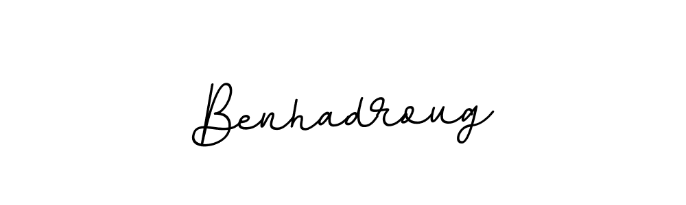 It looks lik you need a new signature style for name Benhadroug. Design unique handwritten (BallpointsItalic-DORy9) signature with our free signature maker in just a few clicks. Benhadroug signature style 11 images and pictures png