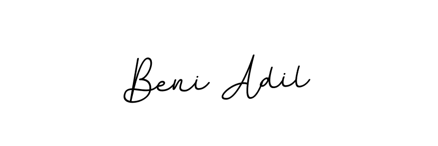 Design your own signature with our free online signature maker. With this signature software, you can create a handwritten (BallpointsItalic-DORy9) signature for name Beni Adil. Beni Adil signature style 11 images and pictures png
