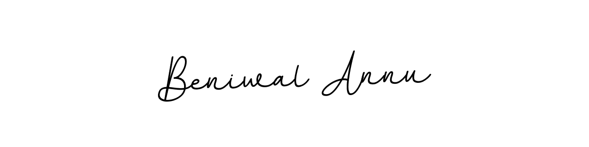Beniwal Annu stylish signature style. Best Handwritten Sign (BallpointsItalic-DORy9) for my name. Handwritten Signature Collection Ideas for my name Beniwal Annu. Beniwal Annu signature style 11 images and pictures png