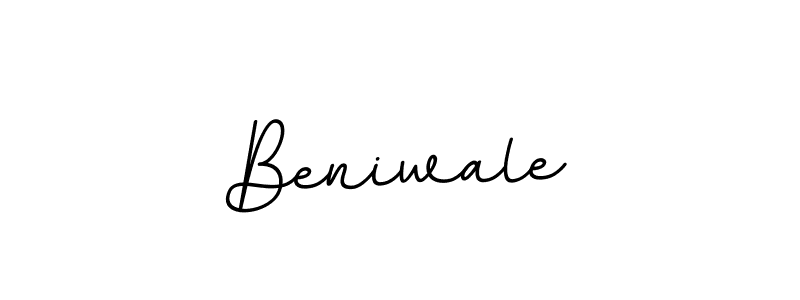 Make a beautiful signature design for name Beniwale. With this signature (BallpointsItalic-DORy9) style, you can create a handwritten signature for free. Beniwale signature style 11 images and pictures png