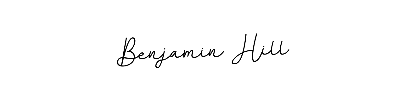 The best way (BallpointsItalic-DORy9) to make a short signature is to pick only two or three words in your name. The name Benjamin Hill include a total of six letters. For converting this name. Benjamin Hill signature style 11 images and pictures png