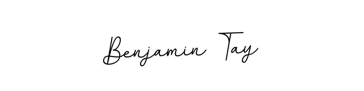 You should practise on your own different ways (BallpointsItalic-DORy9) to write your name (Benjamin Tay) in signature. don't let someone else do it for you. Benjamin Tay signature style 11 images and pictures png