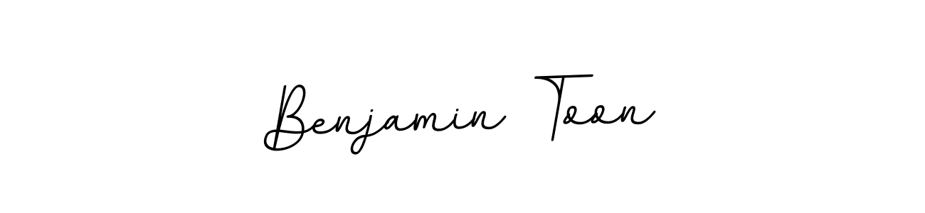 Make a beautiful signature design for name Benjamin Toon. With this signature (BallpointsItalic-DORy9) style, you can create a handwritten signature for free. Benjamin Toon signature style 11 images and pictures png