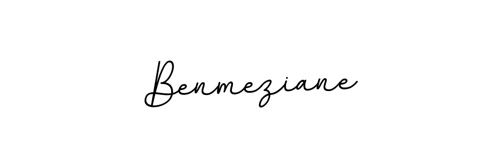 Benmeziane stylish signature style. Best Handwritten Sign (BallpointsItalic-DORy9) for my name. Handwritten Signature Collection Ideas for my name Benmeziane. Benmeziane signature style 11 images and pictures png