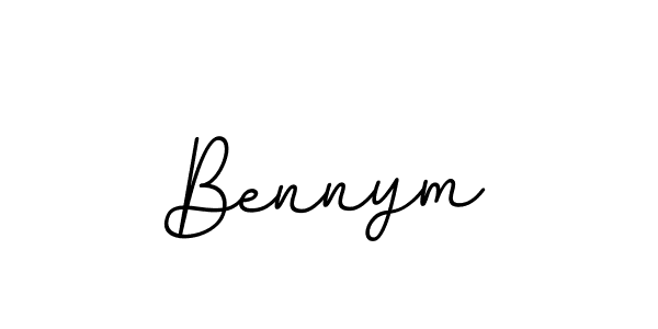 Make a beautiful signature design for name Bennym. With this signature (BallpointsItalic-DORy9) style, you can create a handwritten signature for free. Bennym signature style 11 images and pictures png