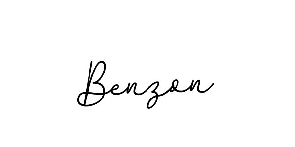 Create a beautiful signature design for name Benzon. With this signature (BallpointsItalic-DORy9) fonts, you can make a handwritten signature for free. Benzon signature style 11 images and pictures png