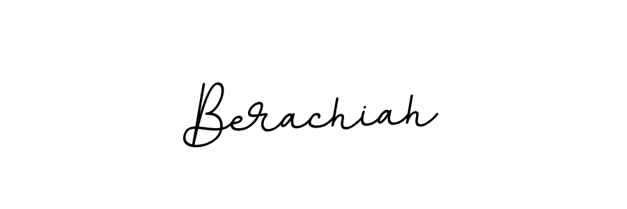 How to Draw Berachiah signature style? BallpointsItalic-DORy9 is a latest design signature styles for name Berachiah. Berachiah signature style 11 images and pictures png