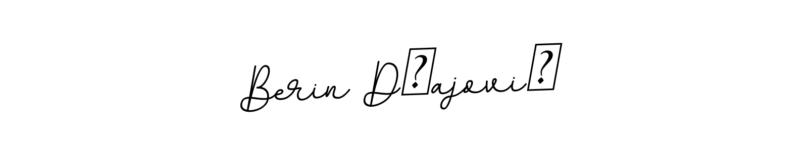 Design your own signature with our free online signature maker. With this signature software, you can create a handwritten (BallpointsItalic-DORy9) signature for name Berin Džajović. Berin Džajović signature style 11 images and pictures png