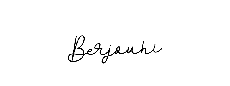 Create a beautiful signature design for name Berjouhi. With this signature (BallpointsItalic-DORy9) fonts, you can make a handwritten signature for free. Berjouhi signature style 11 images and pictures png