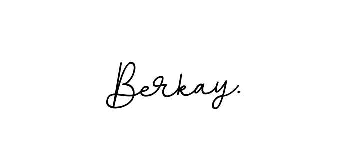 Make a beautiful signature design for name Berkay.. With this signature (BallpointsItalic-DORy9) style, you can create a handwritten signature for free. Berkay. signature style 11 images and pictures png