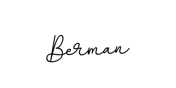 Make a beautiful signature design for name Berman. With this signature (BallpointsItalic-DORy9) style, you can create a handwritten signature for free. Berman signature style 11 images and pictures png