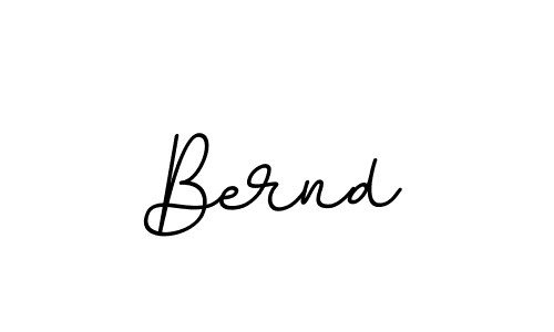 Make a beautiful signature design for name Bernd. With this signature (BallpointsItalic-DORy9) style, you can create a handwritten signature for free. Bernd signature style 11 images and pictures png