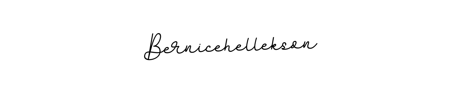 How to make Bernicehellekson name signature. Use BallpointsItalic-DORy9 style for creating short signs online. This is the latest handwritten sign. Bernicehellekson signature style 11 images and pictures png