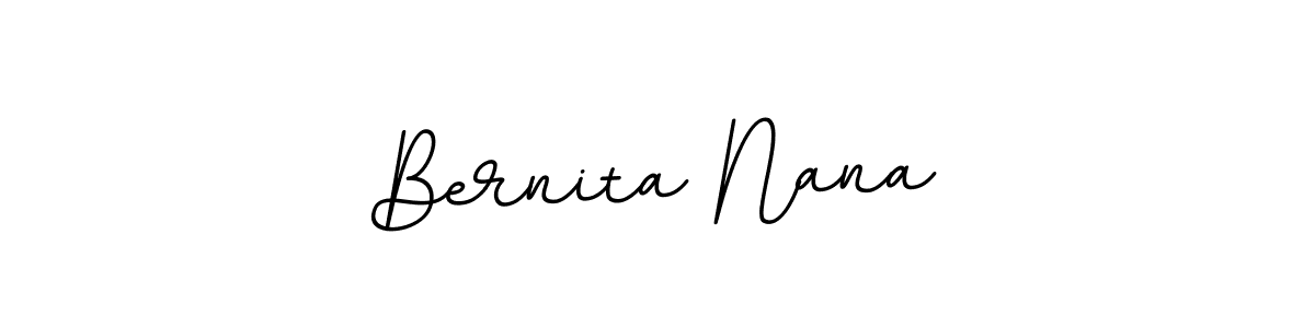 Create a beautiful signature design for name Bernita Nana. With this signature (BallpointsItalic-DORy9) fonts, you can make a handwritten signature for free. Bernita Nana signature style 11 images and pictures png