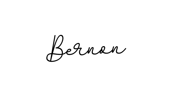 Create a beautiful signature design for name Bernon. With this signature (BallpointsItalic-DORy9) fonts, you can make a handwritten signature for free. Bernon signature style 11 images and pictures png