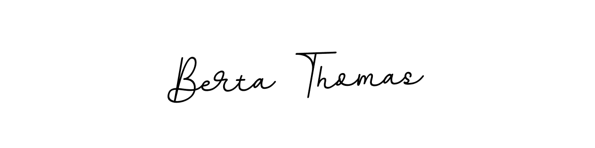 Similarly BallpointsItalic-DORy9 is the best handwritten signature design. Signature creator online .You can use it as an online autograph creator for name Berta Thomas. Berta Thomas signature style 11 images and pictures png